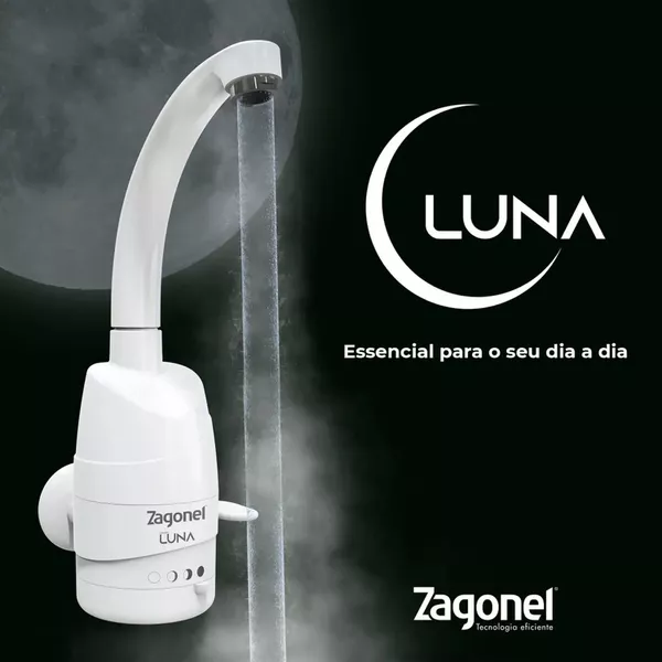 TORNEIRA ELETRICA LUNA BRANCA 4 TEMP. 5500W 220V | Nicolucci