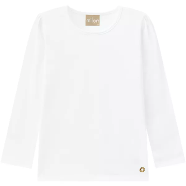 Blusa Manga Longa Milon 4-6-8 Branca