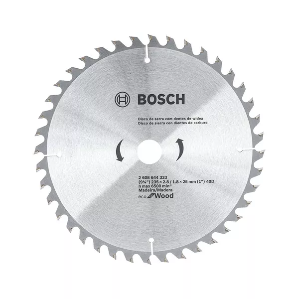 Disco serra circular Bosch Ecoline ø235x25mm 40D