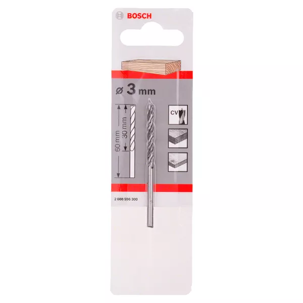 Broca para madeira Bosch 3 Pontas 3mm