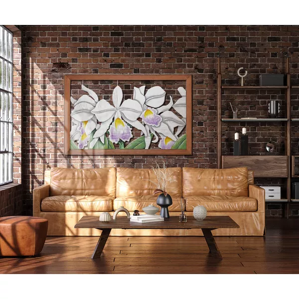 Quadro Vazado de Orquídeas Grande | OFICINA DE AGOSTO