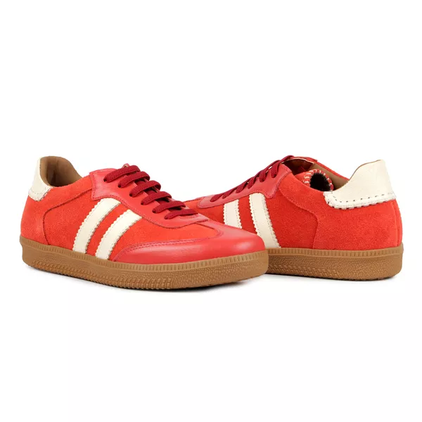 Tênis Mel Couro Camurça Dark Tomato | ORCADE