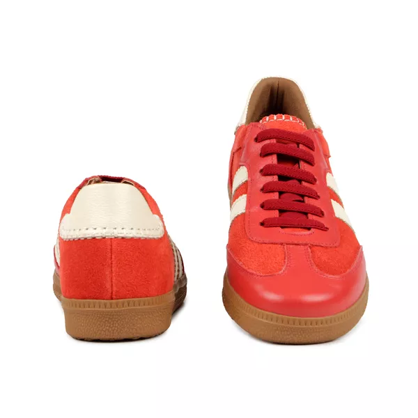 Tênis Mel Couro Camurça Dark Tomato | ORCADE