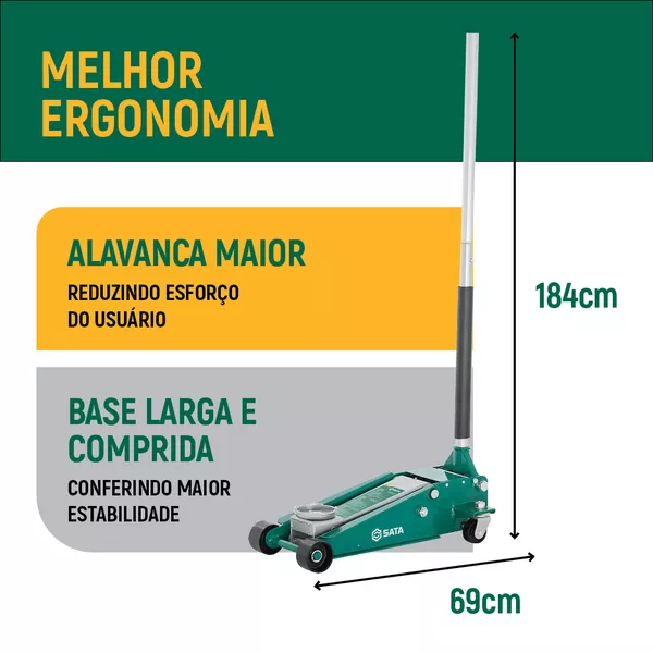 Macaco Jacaré 2500KG SATA - ST97813SC | Palma Parafusos e Ferramentas