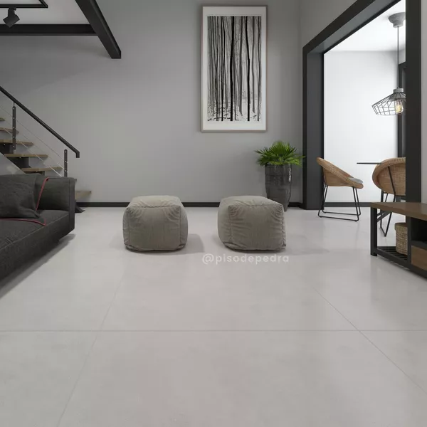 Porcelanato Savanah Ice Acetinado 83x83 Damme | Piso de Pedra Curitiba