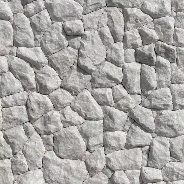 Pedra Moledo Branca Snow 