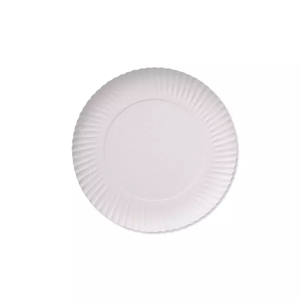 Prato de Papelão Rio Verde Branco nro 10 35,5cm c/100 und