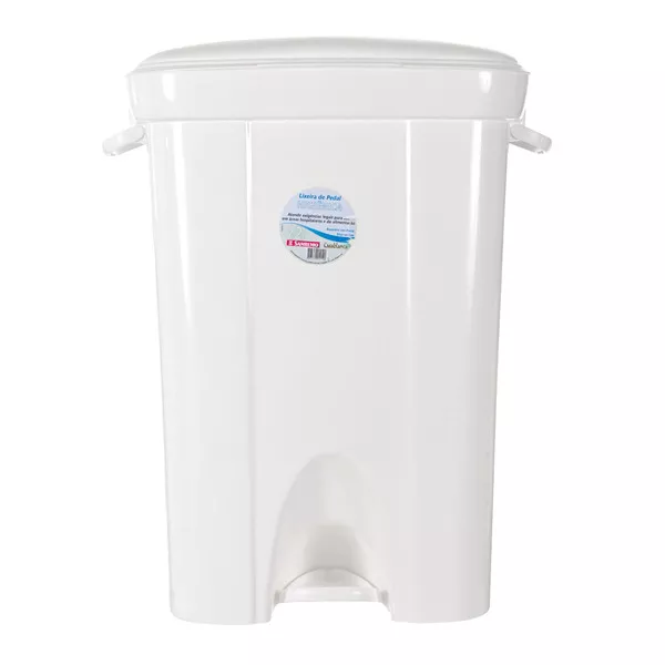 Lixeira c/ Pedal Sanremo 72L Branca Ref. 299/01