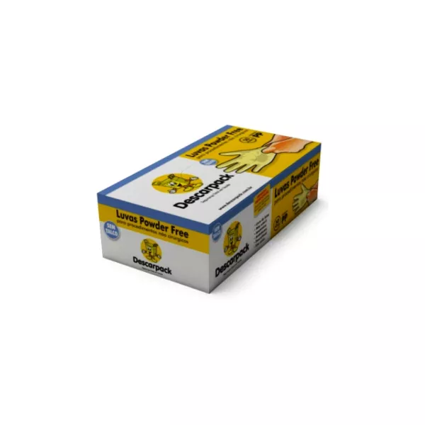 Luva Procedimento Latex Descarpack S/Pó M C/100 UND