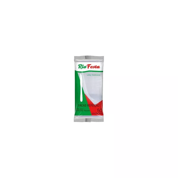 Faca Rioplastic de Refeição Cristal 20x50