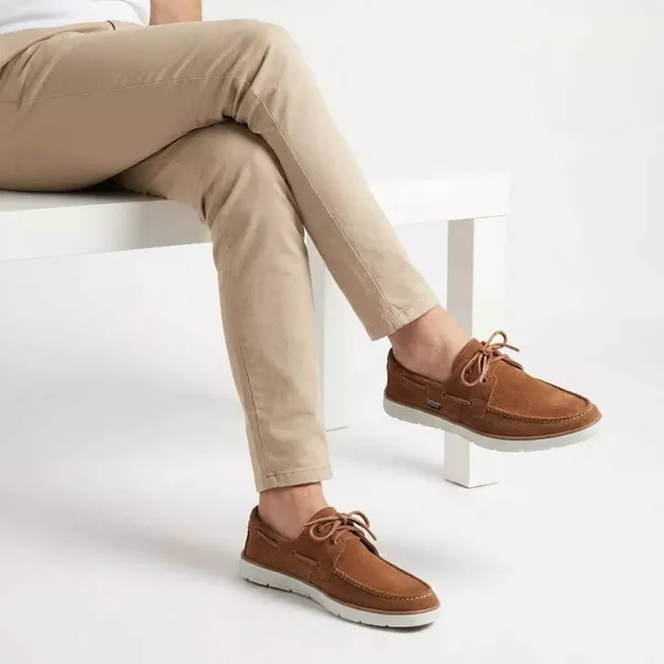 Mocassim Masculino Dockside Top Sider Camurça - Camel | POLO URBAN