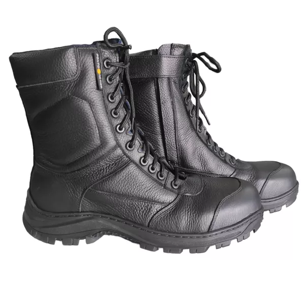 COTURNO ULTRA COMFORT EM COURO COM ZIPER