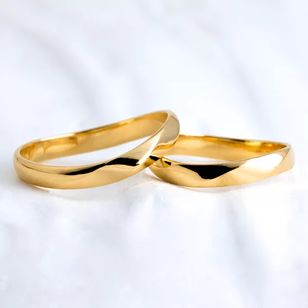 Aliança de Casamento em Ouro 18k Armonia 3mm - Par - Rosê & Co.