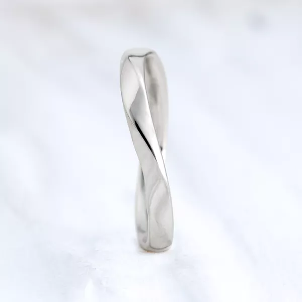 Aliança de Namoro em Prata Esterlina 925 3mm Armonia - Rosê & Co.