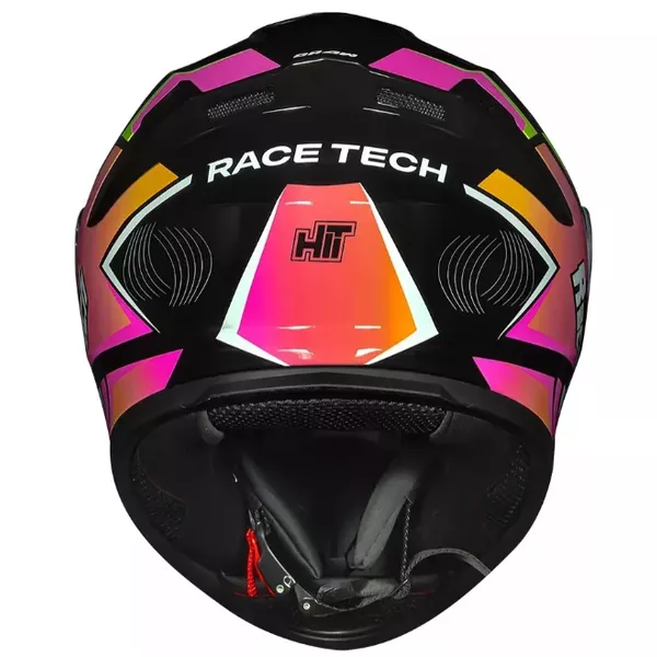 CAPACETE RACE TECH PRETO ROSA | PRESIDENTE MOTOS