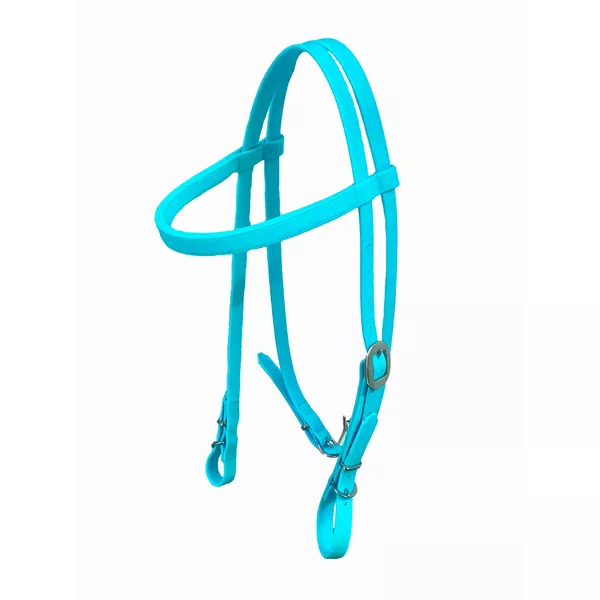 Cabeçada Testa Boots Horse Silicone - AZUL BEBE