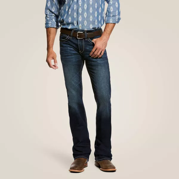 Calça Jeans Ariat Masculina M7 Rocker Straight Tanner Dodge