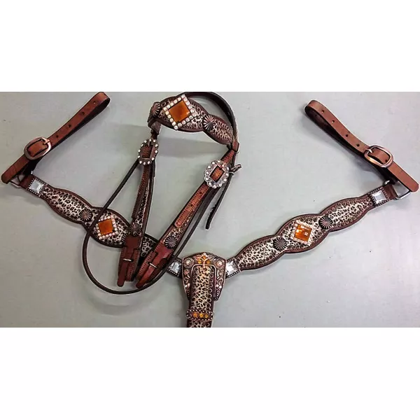 Conjunto Cabecada e Peiteira - Master Saddles 25