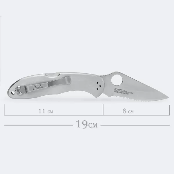 Canivete Cimo Heeler 8 Roping Serrilhado Inox 440C – Lâmina Drop