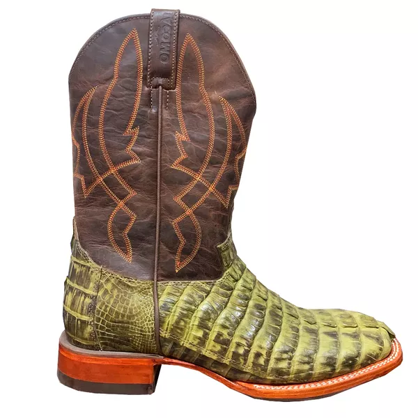 Bota Jácomo Masculina - Jacare Rabo Verde Fossil Oil Cafe 2862/SGDQLH