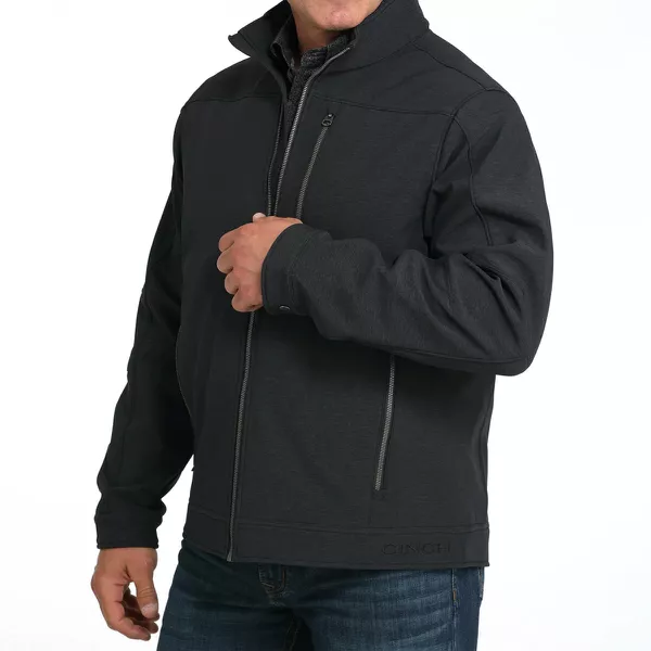 Jaqueta Masculina Cinch Concealed Carry Preta - Resistente à Água