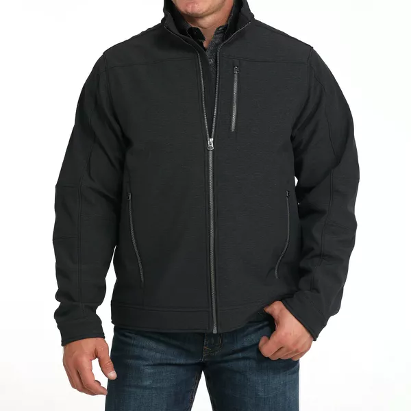 Jaqueta Masculina Cinch Concealed Carry Preta - Resistente à Água