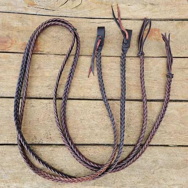 Rédea Aberta Protec Horse Couro Trançado Americano 15mm #8739 | PROTEC ...