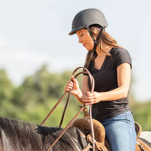 Capacete de Equitação Troxel Spirit™ Black Duratec | Segurança