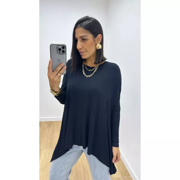 Blusa Ingrid Bassi Preta