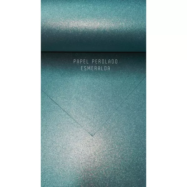 Papel Perolado Esmeralda