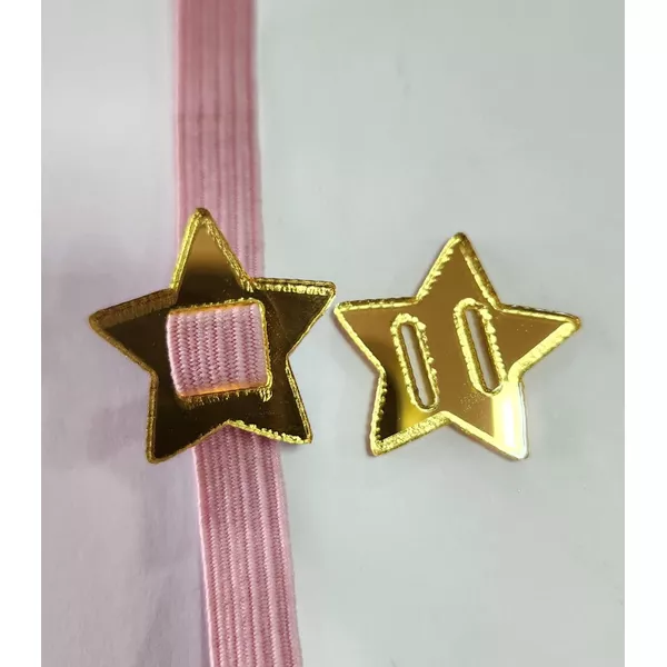 Passante de elástico formato estrela