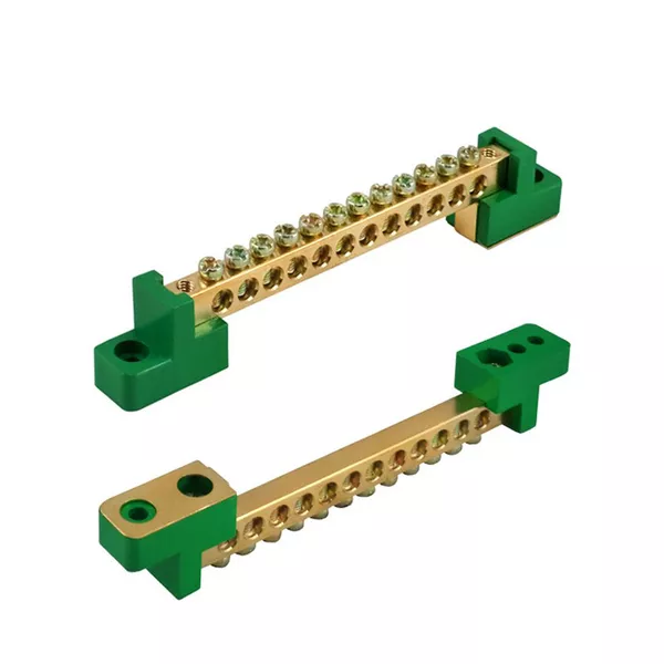 BARRAMENTO TERRA (VERDE) 12 TERMINAIS 80A 124MM SIBRATEC