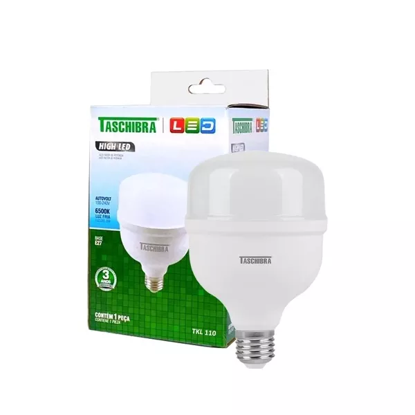 LÂMPADA LED HIGH TKL 20W 6500K BIVOLT BRANCO 7032 TASCHIBRA