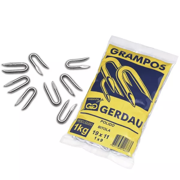 GRAMPO POLIDO 1X9 ARESTE 1 KG GERDAU