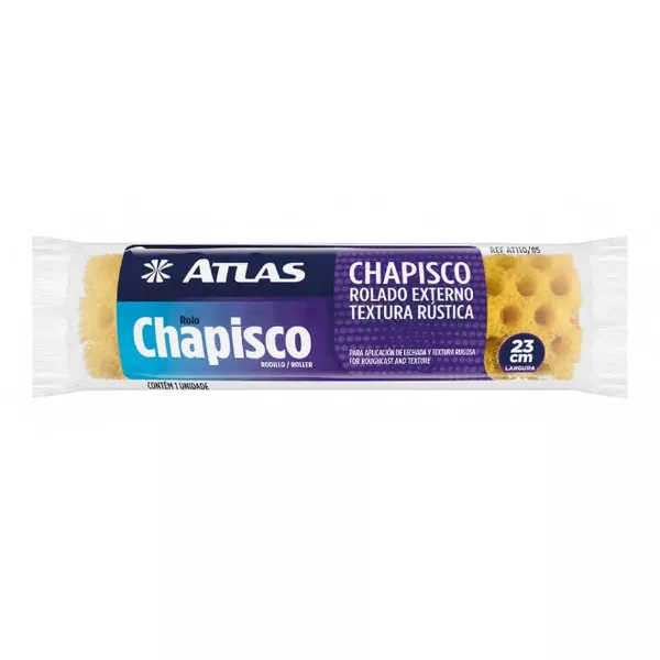 ROLO TEXTURA RUSTICA E CHAPISCO 23CM 110/85 ATLAS