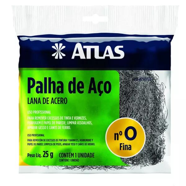 PALHA DE AÇO Nº 0 AT90/50 ATLAS