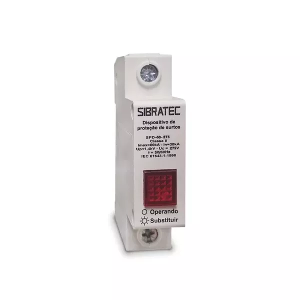 DPS UNIPOLAR SPD-60-275V 30/60KA CLASSE II SPD-60-275V SIBRATEC