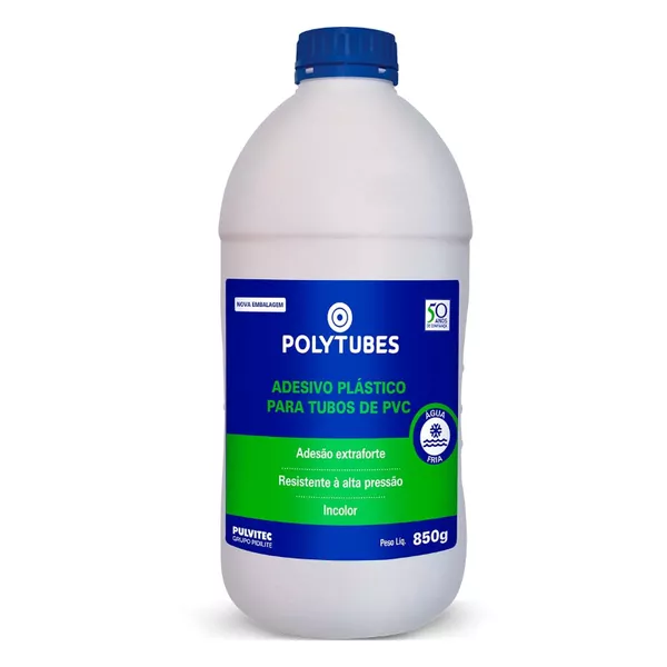 ADESIVO PVC POLYTUBES 850GR PULVITEC