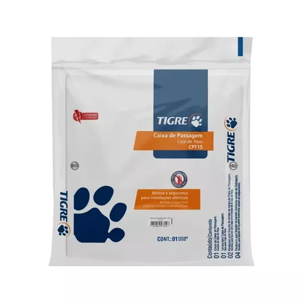 CAIXA DE PASSAGEM EMBUTIR CPT15 15X15 33048157 TIGRE