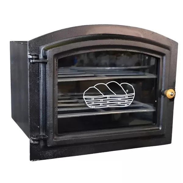 FORNO DE FERRO GRANDE COM PORTA VIDRO 39X54CM 000118 FUSARI