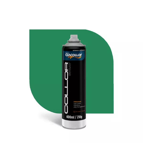 TINTA COLLOR SPRAY VERDE CLARO 210GR 400ML CIACOLLOR