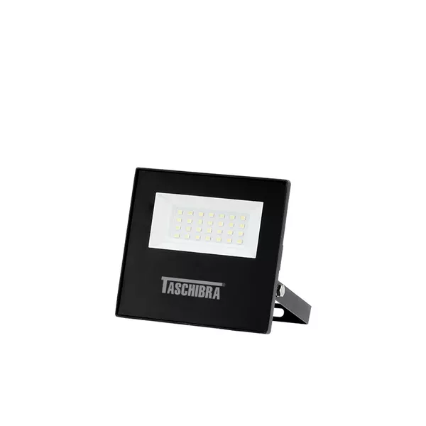 REFLETOR LED SLIM 30W 6500K BIV. PTO TASCHIBRA