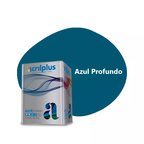 TINTA PREMIUM AZUL PROFUNDO FOSCO 18 LITROS ACRILPLUS