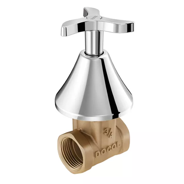 REGISTRO DE GAVETA E ACABAMENTO NOVA PERTUTTI DN20 3/4" 00904906 DOCOL
