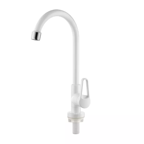 TORNEIRA BANCADA BICA MÓVEL QUARTZO 1/4 VOLTA BRANCO 2980 HERC