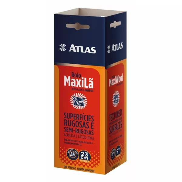 ROLO LÃ DE CARNEIRO MAXILÃ 328/25 ATLAS