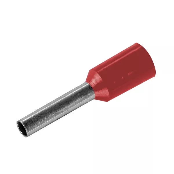 TERMINAL PRE-ISOLADO TIPO TUBULAR VERMELHO 10,0MM