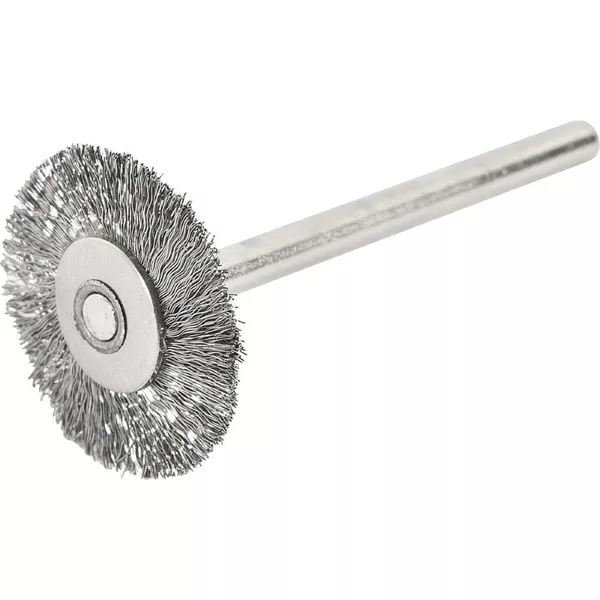 ESCOVA CIRCULAR C/HASTE P/MICRORRETÍFICA EM INOX 20MM VONDER