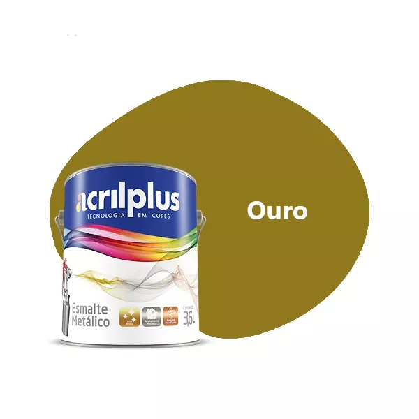 ESMALTE METÁLICO 3,6 LITROS ACRILPLUS