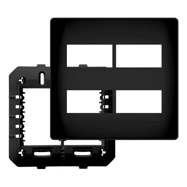 PLACA HABITAT BLACK SUPORTE 4 MÓDULOS 4079 FAME